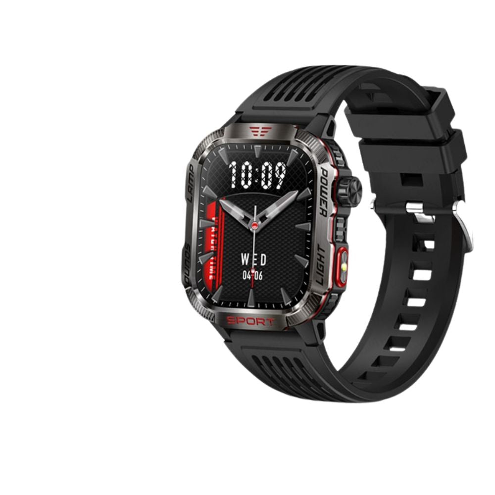 Premium GPS Smartwatch for Men – 2.01" HD Display, Waterproof, Bluetooth Calling, Compass, Flashlight, Fitness Tracker, 600m 