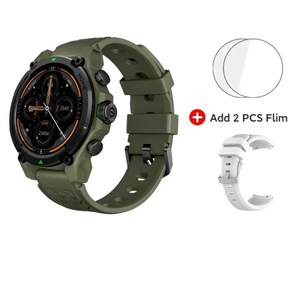 Premium Smartwatch for Men & Women – 1.43" AMOLED Display, GPS, 100+ Sports Modes, 21 Days Battery Life, 5ATM Waterproof, 