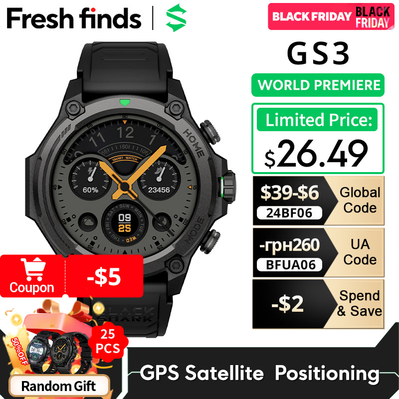Premium Smartwatch for Men & Women – 1.43" AMOLED Display, GPS, 100+ Sports Modes, 21 Days Battery Life, 5ATM Waterproof, 