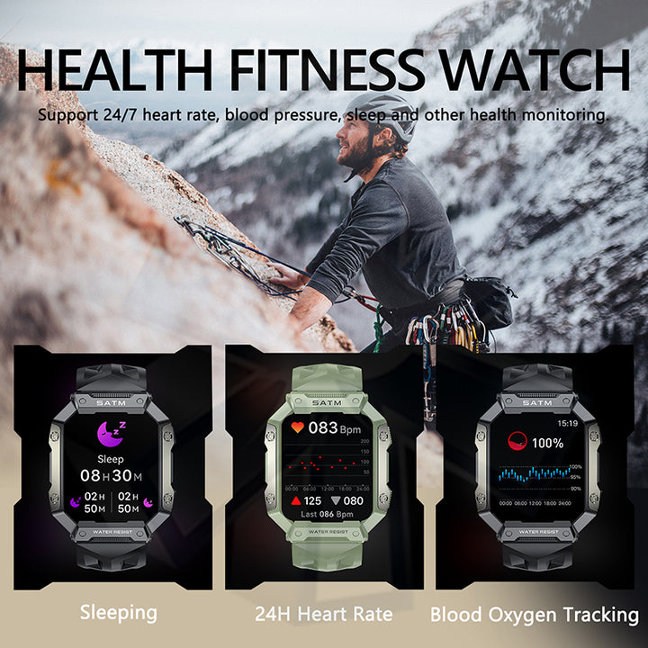 Premium Waterproof Fitness Smartwatch for Men & Women, 1.92" HD Screen, Heart Rate & Blood Oxygen Monitor, Multi-Sport Mode, 
