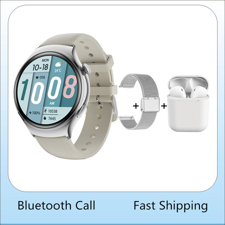 Premium Smartwatch for Women - AMOLED Display, Bluetooth Calling, NFC, GPS, IP68 Waterproof, Multiple Sports Modes, Heart 