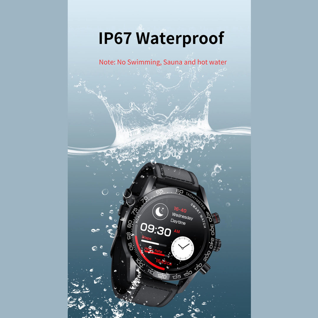 Premium Smartwatch for Men – ECG + PPG, Bluetooth Call, AMOLED Full Touch, NFC, Sports Mode, Waterproof, Heart Rate, Blood Pressure, Sleep Monitoring, Compatible with Android & iOS - StrengthXPhysiotherapy