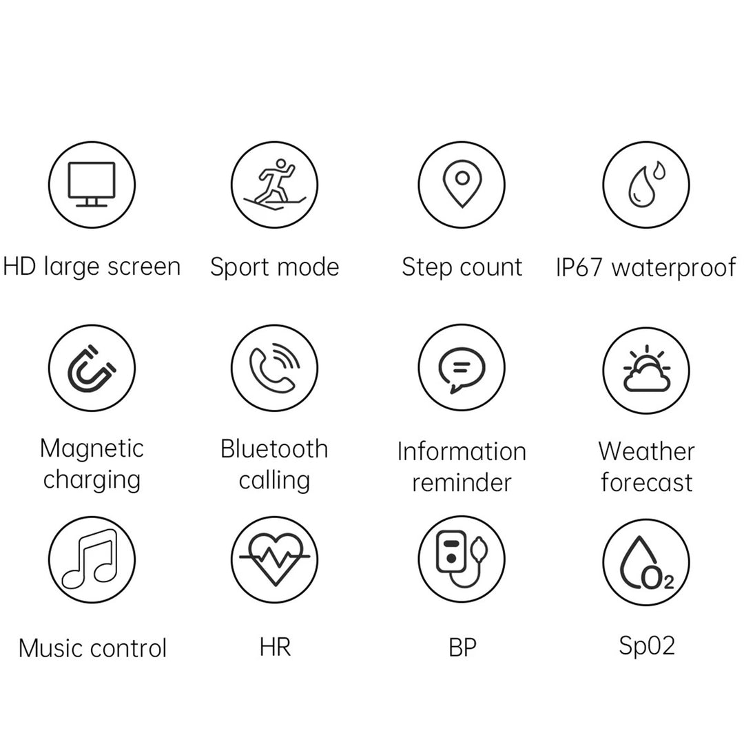 Premium Smartwatch for Men – ECG + PPG, Bluetooth Call, AMOLED Full Touch, NFC, Sports Mode, Waterproof, Heart Rate, Blood Pressure, Sleep Monitoring, Compatible with Android & iOS - StrengthXPhysiotherapy