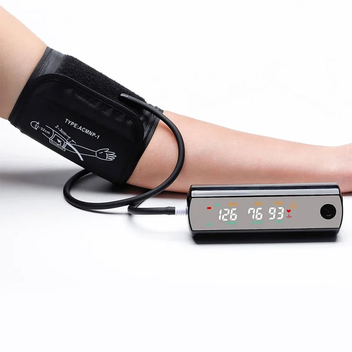 Premium Rechargeable Blood Pressure Monitor – Large LCD Screen, Russian Voice, Digital Arm Sphygmomanometer, LI-ION 