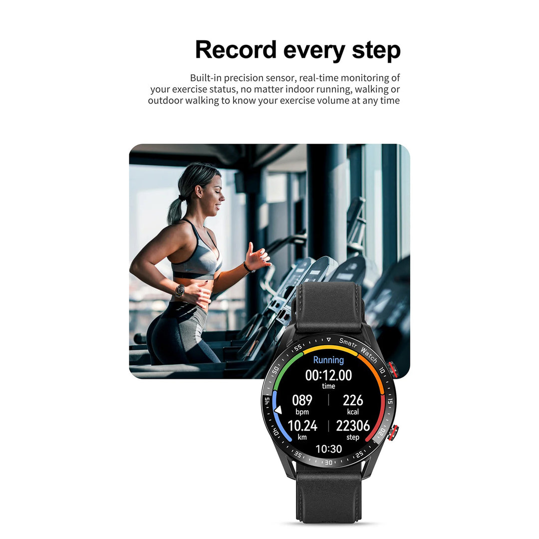 Premium Smartwatch for Men – Full Circle Touch Screen, Bluetooth Call, Waterproof, Heart Rate & Blood Pressure Monitoring, Sports Activity Tracker - StrengthXPhysiotherapy