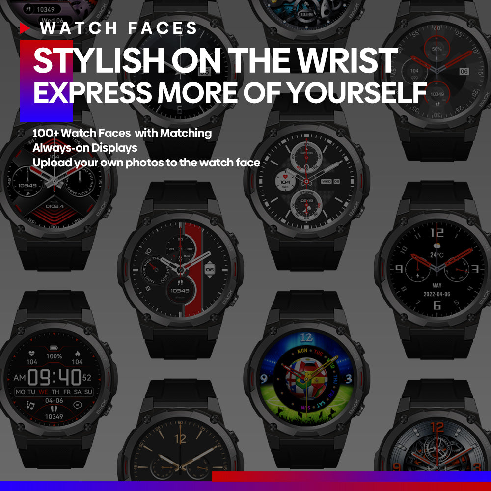 Premium Smartwatch with 1.43" AMOLED Display, Voice Calling, Health & Fitness Tracking, SpO2, Heart Rate, 14-Day Battery, 