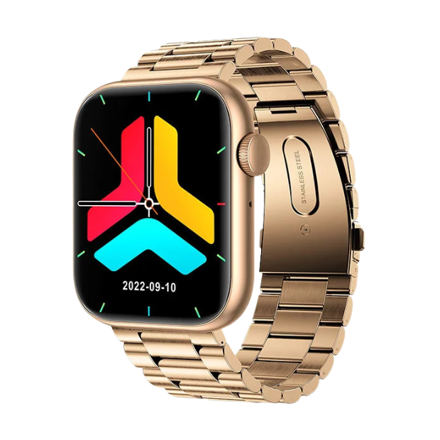 Premium Smartwatch - Wireless Charging, Bluetooth Calls, Fitness Tracker, Custom Watch Faces, Heart Rate Monitoring, Sleep Tracking, Waterproof, Men & Women
