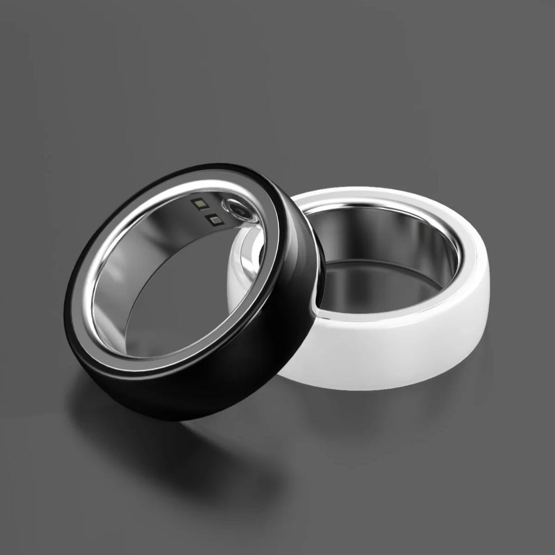 Premium Smart Fitness Ring with Charging Case - Heart Rate, Sleep & Health Monitoring, Blood Oxygen Detection, IPX8 