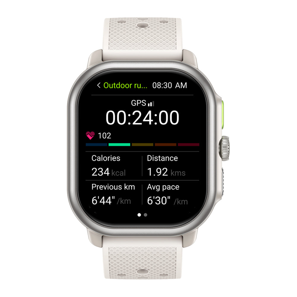 Premium GPS Smartwatch with 2.15" AMOLED Display, Phone Calls, Built-in GPS, 100+ Sports Modes, Heart Rate & SpO2 Monitor, 