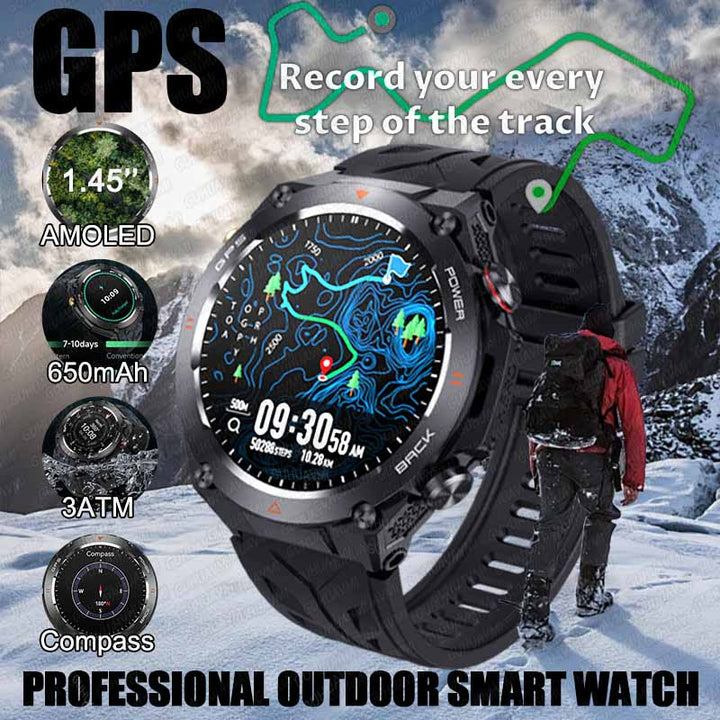 Premium Waterproof Sports Watch for Men and Women – 50M Waterproof, Dual Time, Pedometer, Stopwatch, Alarm, Countdown, 