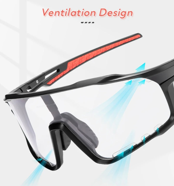 Premium Photochromic Cycling Sunglasses for Men & Women – UV400 Protection, Adjustable Lenses, Sports Eyewear for Running, MTB, Bike, Road Cycling & Driving - StrengthXPhysiotherapy