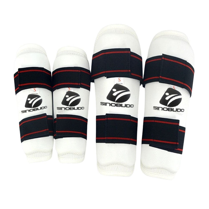Premium Taekwondo Arm & Shin Guards – Kickboxing, MMA, Muay Thai Leggings, Ankle Protection, Protective Foam Insert, Secure  