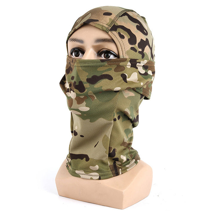 Premium Tactical Balaclava Full-Face Mask – Windproof, Dustproof Hunting, Cycling, and Wargame Headgear, Multicam Bandana