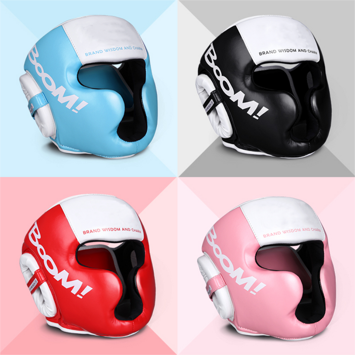 Premium Kickboxing Helmet – MMA Headgear, Karate, Muay Thai, Boxing, Sanda Training Protection for Adults & Kids, Adjustable, Comfortable & Durable - StrengthXPhysiotherapy