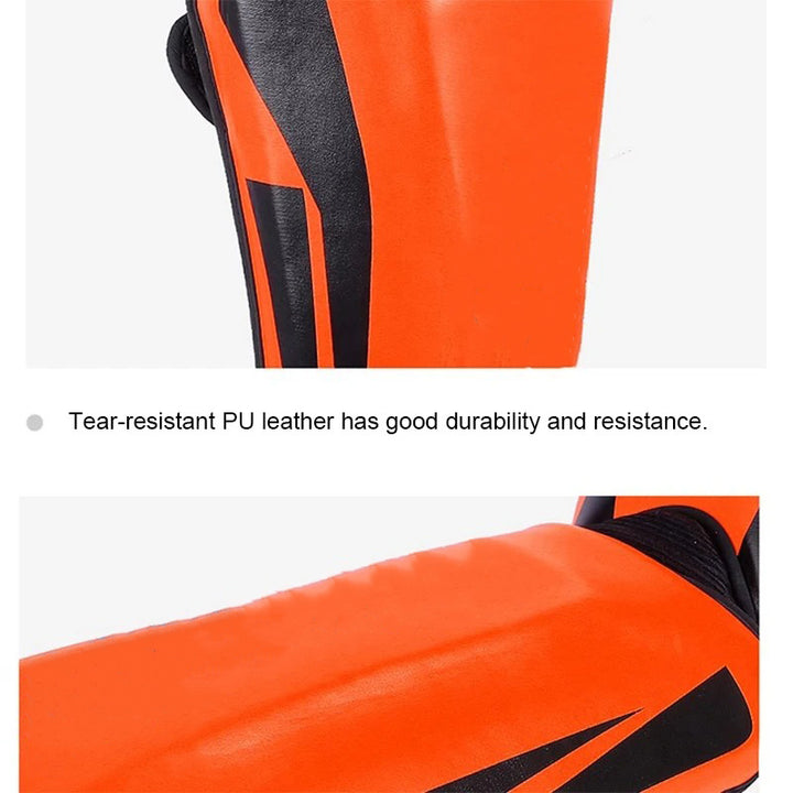 Premium Kickboxing Shin Guard Pads – Muay Thai, Boxing, MMA Leg Protector, Sanda, Wushu, Taekwondo Ankle Guards for Men & Women, EVA Soft PU Leather, Sizes S/M/L - StrengthXPhysiotherapy