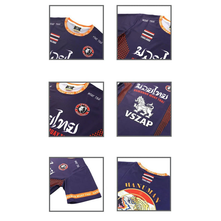 Premium MMA Boxing Training Set – UFC Fighting Suit for Men, Women & Children, Breathable Quick Dry Short Sleeve Sports Wear for Training & Sparring - StrengthXPhysiotherapy