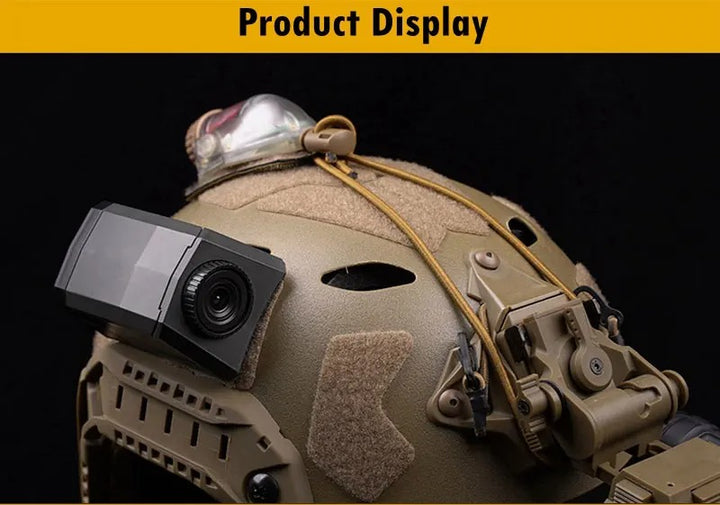 High-Quality Tactical Helmet Camera Model - Hook and Loop Fast Attachment, Prop for CS Game, Filming, Tactical Training, Durable Plastic, Black 8.9cm x 5.2cm x 4cm - StrengthXPhysiotherapy