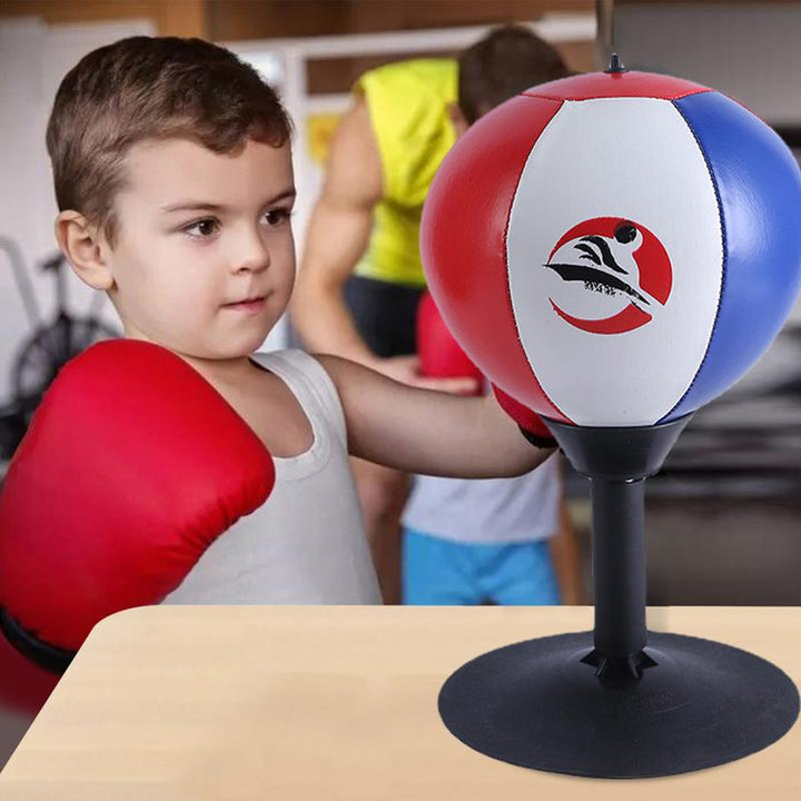 Premium Desktop Boxing Punching Ball – Suction Cup Mini Boxing Bag for Stress Relief & Fun – Fun Toy for Kids & Adults – 
