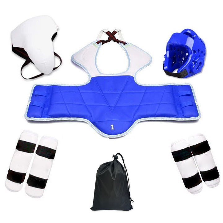 Premium Taekwondo Protective Gear Set – Thickened Combat Training Equipment for Boxing, Karate, Judo, Gloves, and Uniforms
