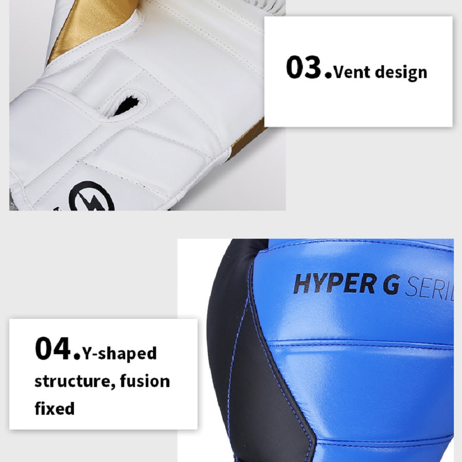 Premium Boxing Gloves – High Quality PU Leather, Wear-Resistant & Breathable, Thickened Protective Gloves for Sanda & Combat