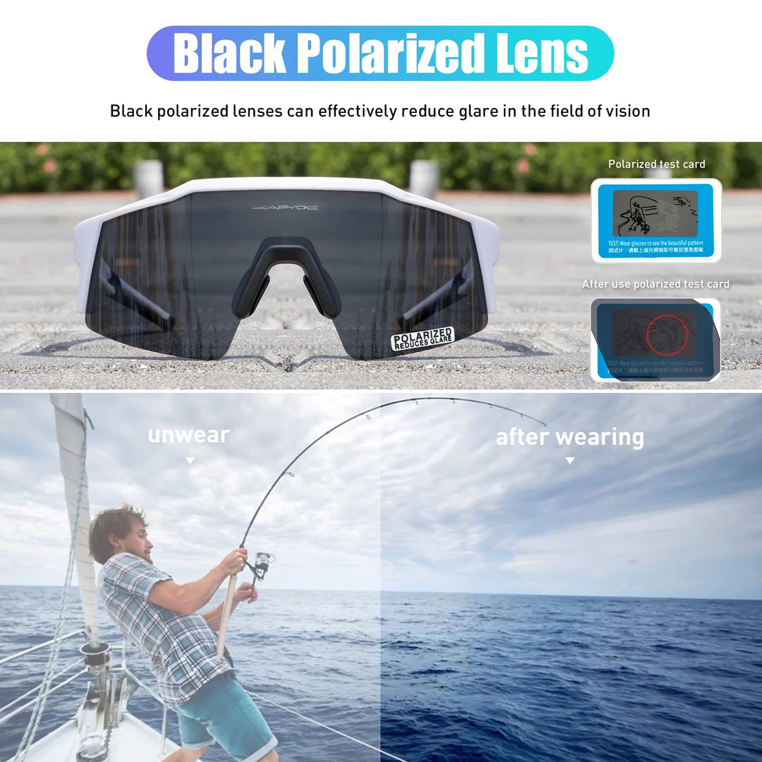 Premium Polarized Cycling Sunglasses – UV400 Protection, TR90 Frame, MTB & Bike Eyewear for Men & Women, Outdoor Sports Goggles with 1 or 4 Lens Options - StrengthXPhysiotherapy