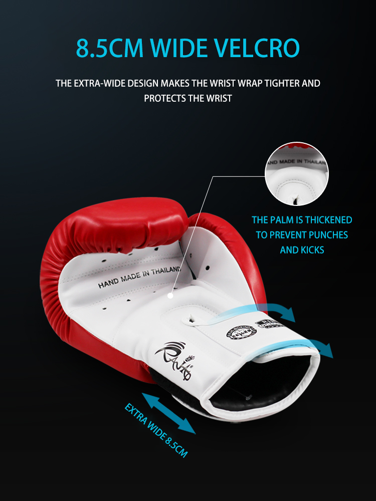 Premium Muay Thai Boxing Gloves – High Quality Kickboxing & MMA Training Gloves for Men, Durable Martial Arts Gear for Combat