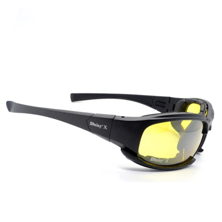 Premium Tactical Polarized Sport Glasses – UV Protection, Anti-Glare, 4 Lens Options for Shooting, Airsoft, Hunting, Hiking & Safety Eyewear - StrengthXPhysiotherapy