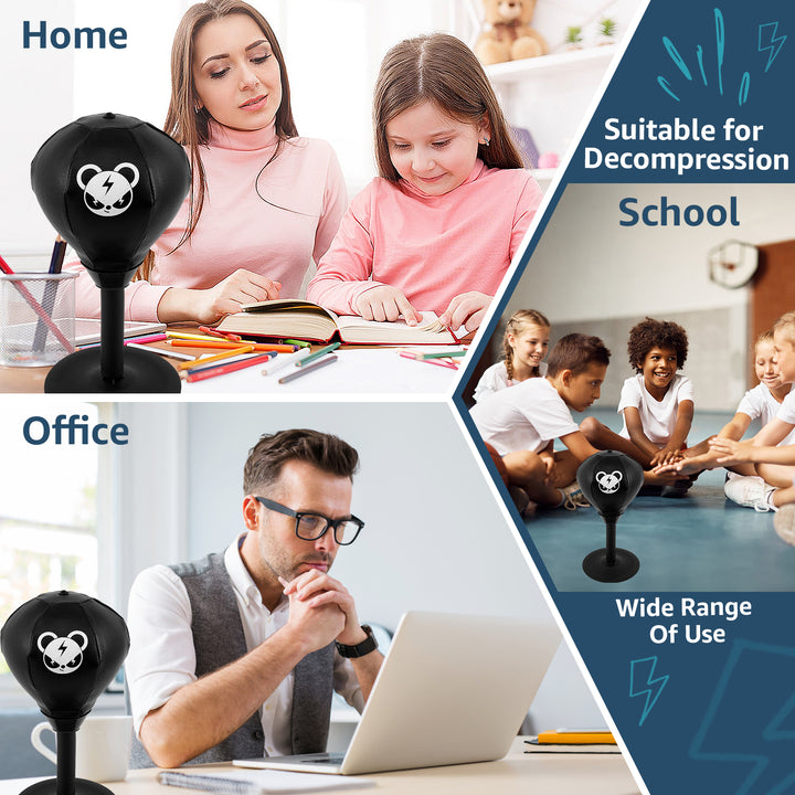 Premium Desktop Punching Bag – Stress Relief Toy with Strong Suction Cup – Fun Punch Rage Bag for Office & Home – Durable 