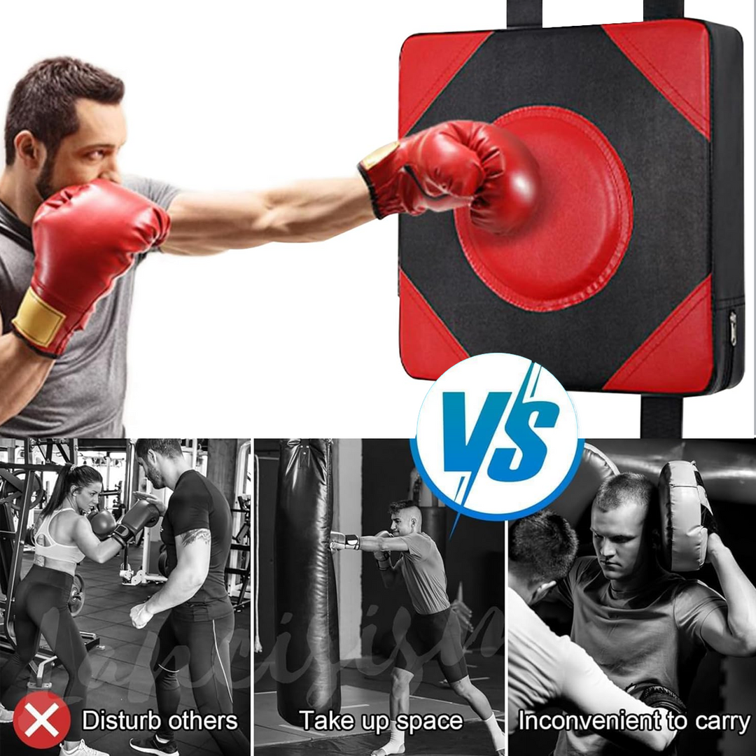 Premium Leather Wall Focus Pads – Adjustable Height Boxing & Muay Thai Target – Durable Foam Padding for Safe Impact – Ideal 