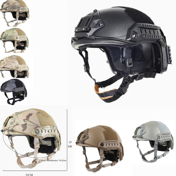 Premium FAST Tactical Helmet – Airsoft MH Camouflage, NVG Mount, Adjustable Outdoor Sport Helmet for Safety & Tactical Use