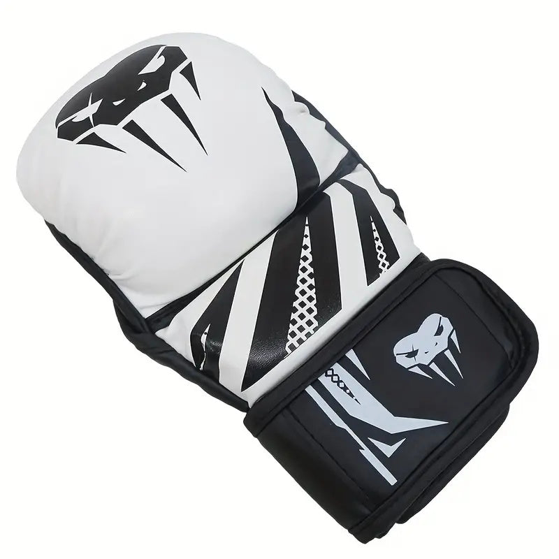 Premium MMA Half-Finger Boxing Gloves – Professional Mixed Martial Arts Training Gloves for Sanda & Free Fighting – Thickened