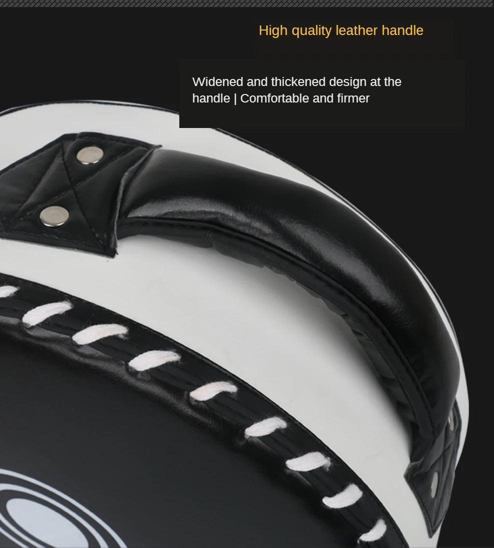 Premium High-Quality Boxing Target Shield – Large Round PU Focus Pad for Karate, Taekwondo, Kickboxing & Martial Arts Training – Hand & Foot Training Mat - StrengthXPhysiotherapy