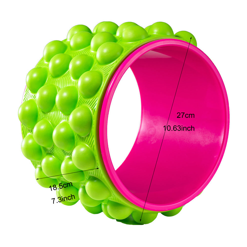 Premium Yoga Wheel – Back Stretcher & Massager for Pain Relief – Durable, Non-Slip Frame – Strong Support Up to 440 lbs 