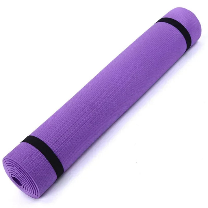 Premium 6MM Thick Yoga Mat – Anti-Skid EVA Foam Exercise & Pilates Mat – Comfortable, Durable Sports Fitness Mat