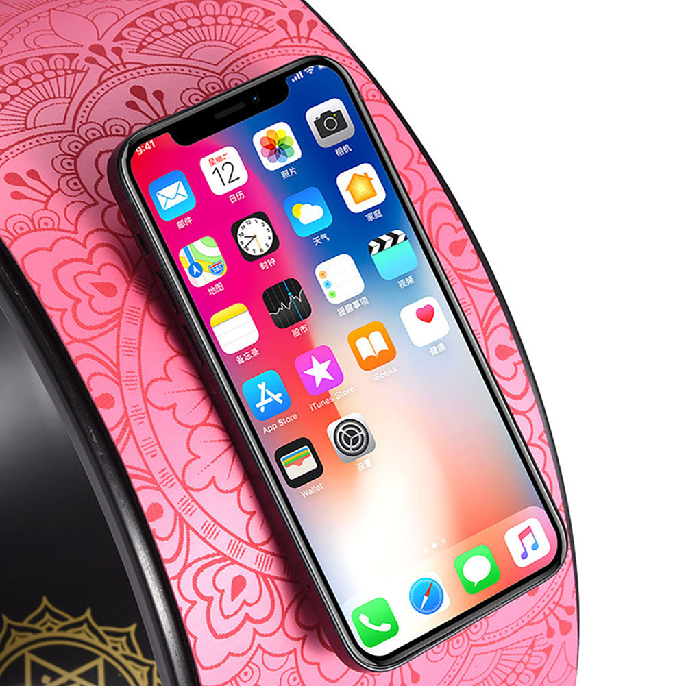 Premium 12.2 Inch Yoga Wheel for Back Pain Relief – Comfortable Myofascial Release Prop – Durable PU Rubber Surface, Supports