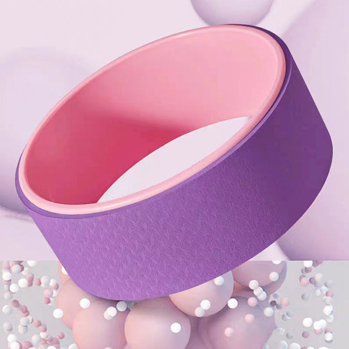 Premium Fitness Yoga Wheel – Pilates Auxiliary Tool for Back Bend & Flexibility – Dharma Wheel for Open Back, Stretching