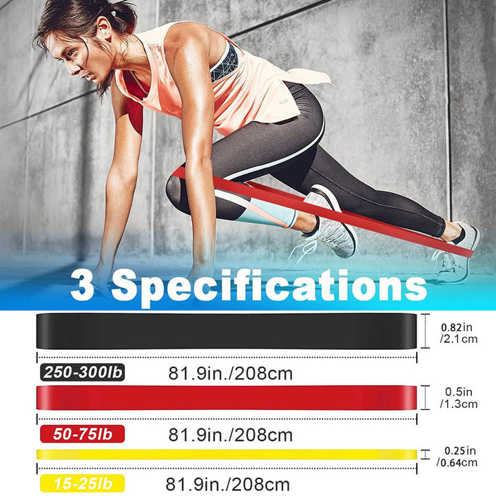 Premium Latex Resistance Band Set – Elastic Strength Bands for Pull-Ups, Pilates, CrossFit, and Fitness – Adjustable