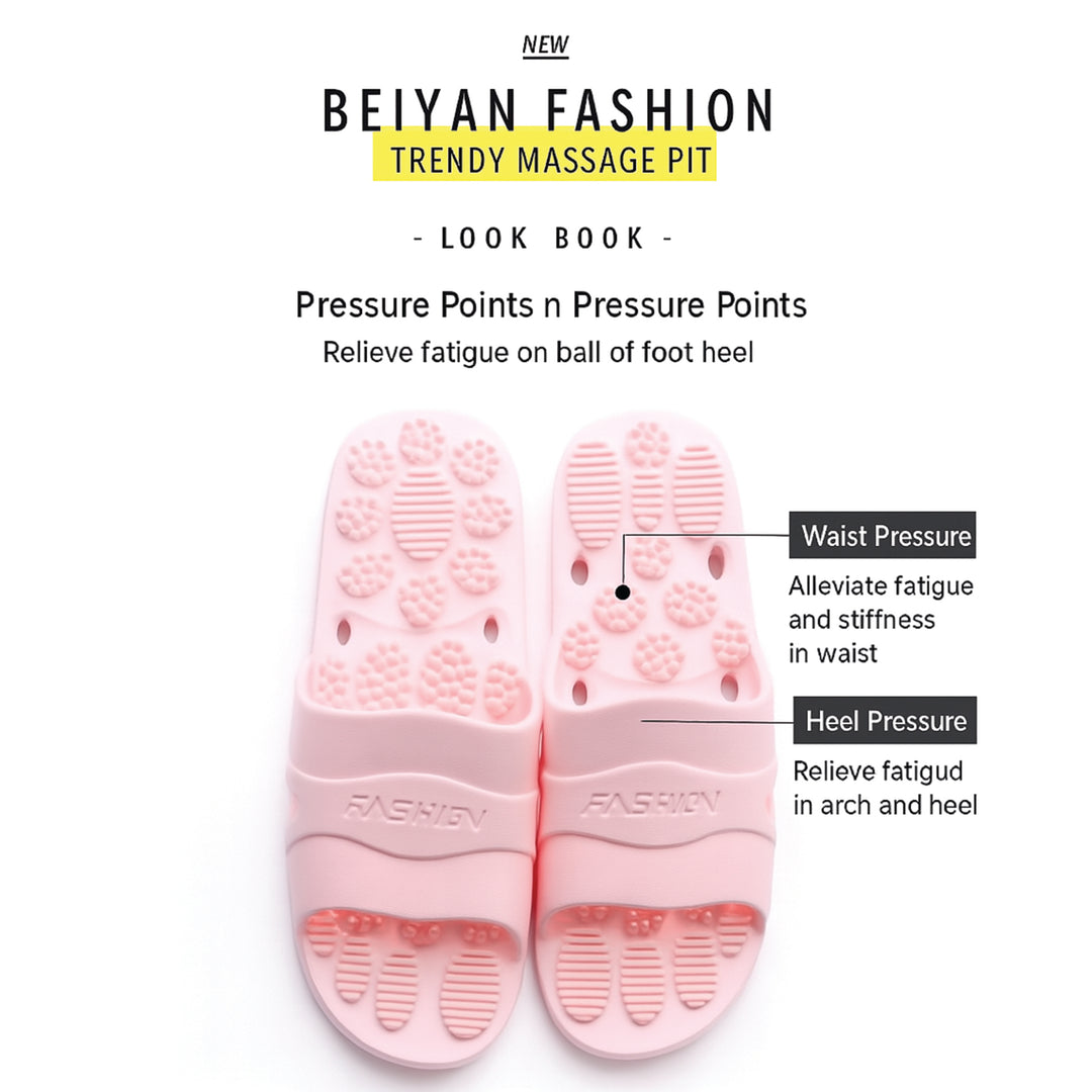 Premium Extra Large Acupoint Massage Slippers – Non-Slip Hollow Design for Indoor Home and Bathroom Use, Comfortable Sole Support for Men and Women, Ideal for Relaxation and Foot Therapy - StrengthXPhysiotherapy