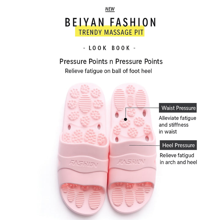 Premium Extra Large Acupoint Massage Slippers – Non-Slip Hollow Design for Indoor Home and Bathroom Use, Comfortable Sole Support for Men and Women, Ideal for Relaxation and Foot Therapy - StrengthXPhysiotherapy