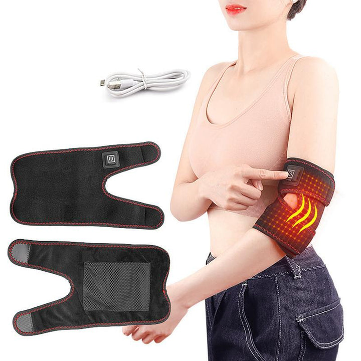 Premium Electric Heating Arm Pad | 3-Mode Massage Wrap with Dual Vibration Motors for Arm, Elbow & Wrist Relief | Adjustable 
