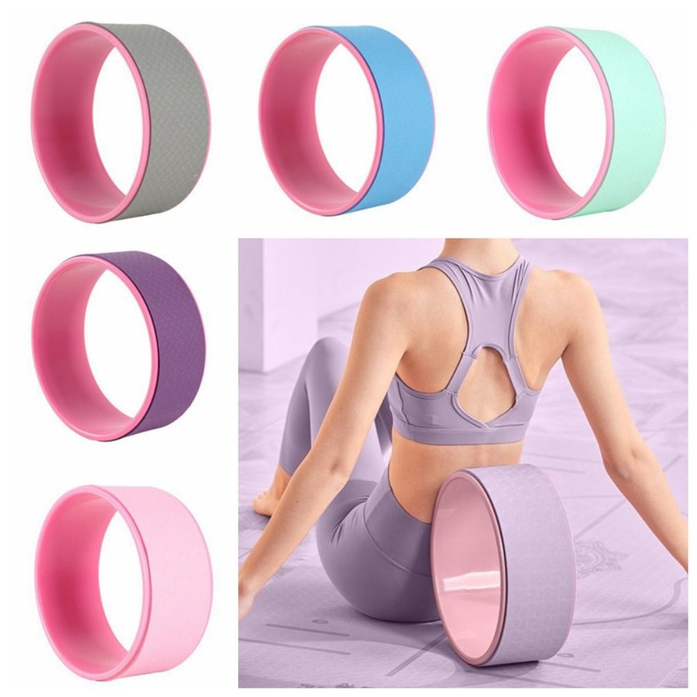 Premium Yoga Wheel – Non-Slip Pilates Ring for Weight Loss & Flexibility – TPE+PP Material, 30cm Diameter, Curved Design for