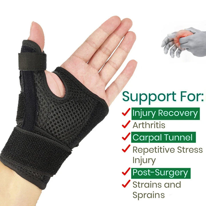 Premium Thumb Support Brace – CMC Joint Stabilizer Orthosis Spica Splint for Arthritis, Osteoarthritis, Tendonitis & Pain
